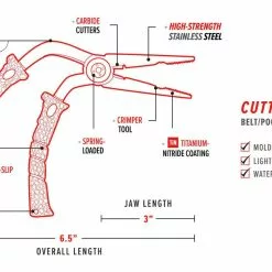 Tools Bubba Blade 8.5" Stainless Steel Pistol Grip Fishing Pliers