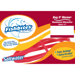 Lures Fishbites Bag O' Worms - Fast Acting Bloodworm