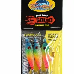 Tsunami Soft Body Squid Jig Sabiki Rig 6 Tsunami Soft Body Squid Jig Sabiki Rig