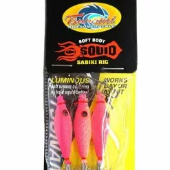 Tsunami Soft Body Squid Jig Sabiki Rig