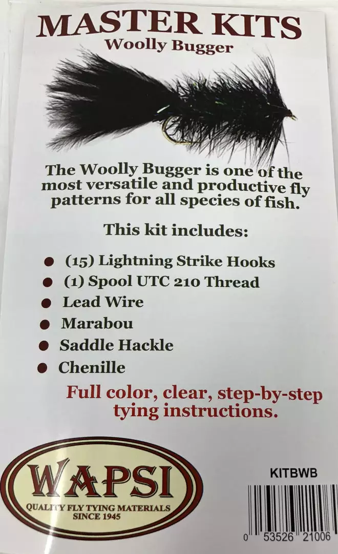 Fly Fishing Wapsi Wooly Bugger Master Fly Tying Kit 1 Fly Fishing Wapsi Wooly Bugger Master Fly Tying Kit