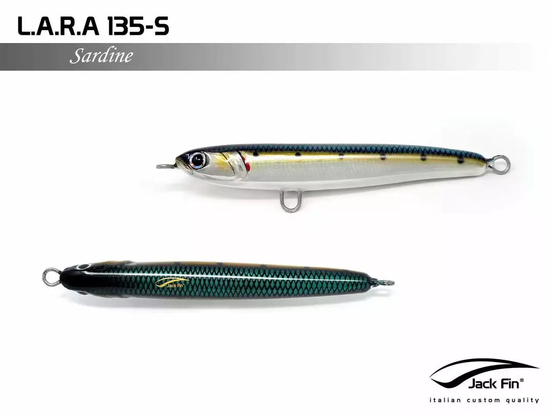 Lures Jack Fin LARA 135-S Stickbaits 5 Lures Jack Fin LARA 135-S Stickbaits