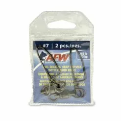 American Fishing Wire AFW Solid Brass Ball Bearing Snap Swivels W/ Double Welded Rings Terminal Tackle