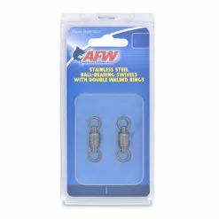 American Fishing Wire Terminal Tackle AFW Stainless Steel Ball Bearing Swivels W/ Double Welded Rings