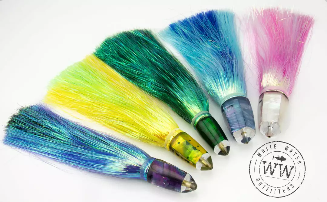 Koya Flashabou Bullet Head Trolling Lures 1 Koya Flashabou Bullet Head Trolling Lures