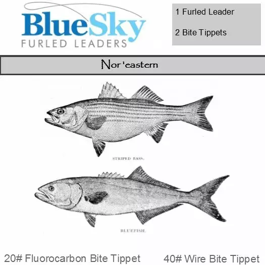 BlueSky Furled Leader Co. BlueSky Nor'Eastern Furled Leader Fly Fishing 1 BlueSky Furled Leader Co. BlueSky Nor'Eastern Furled Leader Fly Fishing