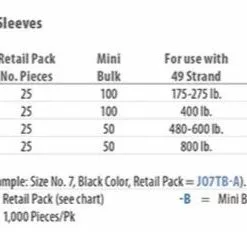 American Fishing Wire AFW Thin Wall Double Barrel Leader Sleeves