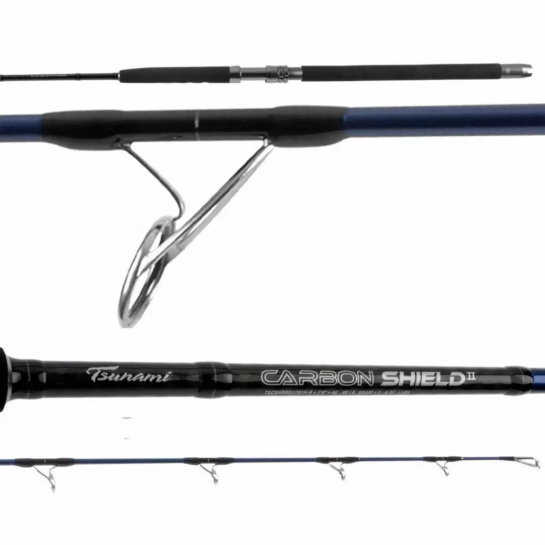 Tsunami Carbon Shield II Jigging Spinning Rods 1 Tsunami Carbon Shield II Jigging Spinning Rods